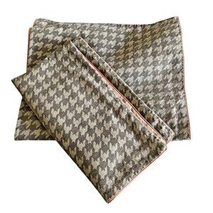 King Pillow sham Set Studio 3B Kyle Schuneman Houndstooth Denim Heather Gray